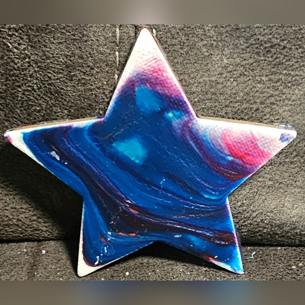 4" handpainted Star Magnet